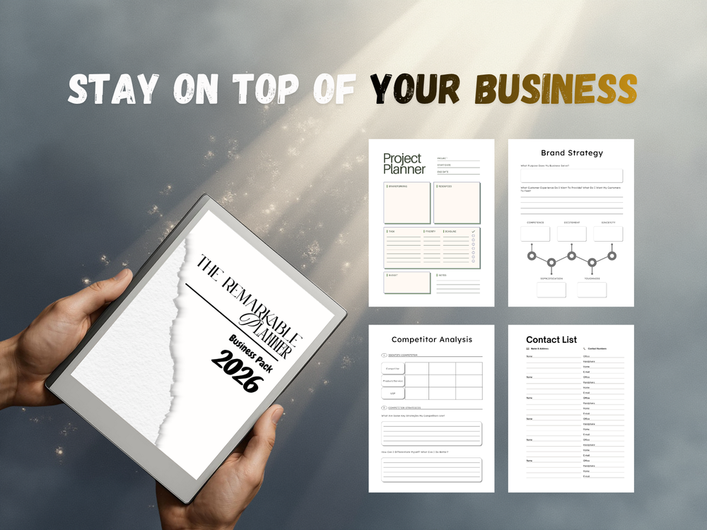 The Remarkable Planner - Business Pack